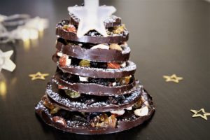 Sapin de Noël en chocolat Centre de table
