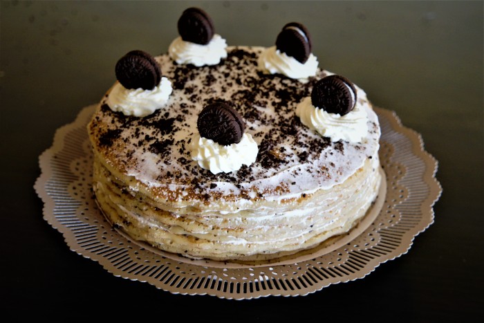 gateau de crepes Oréo