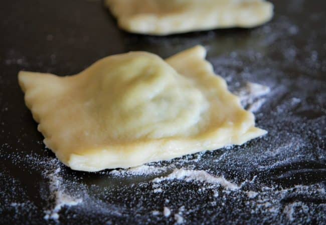 Ravioli maison épinards ricotta