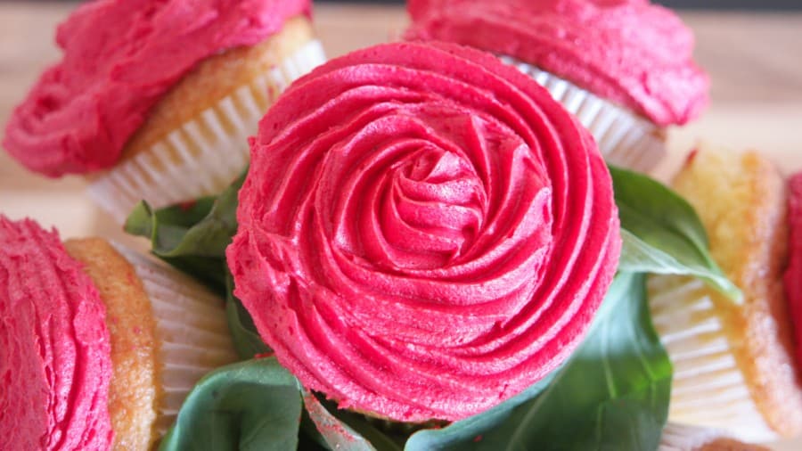 bouquet de fleurs cupcake