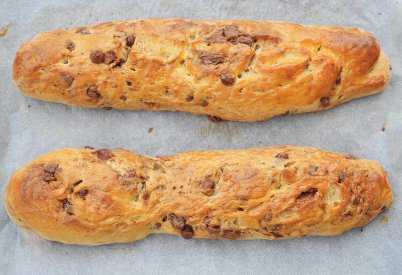 Baguette viennoise au chocolat