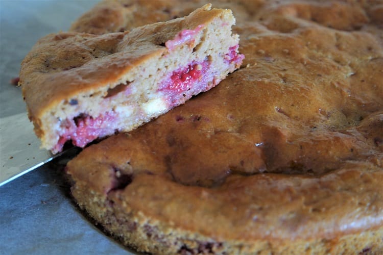 gateau leger framboise chocolat blanc