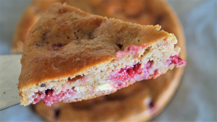 gateau leger framboise chocolat blanc