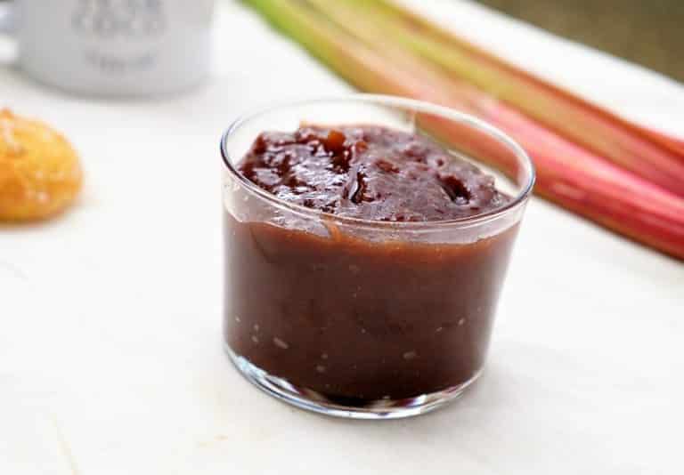 Confiture rhubarbe vanille Aux Fourneaux