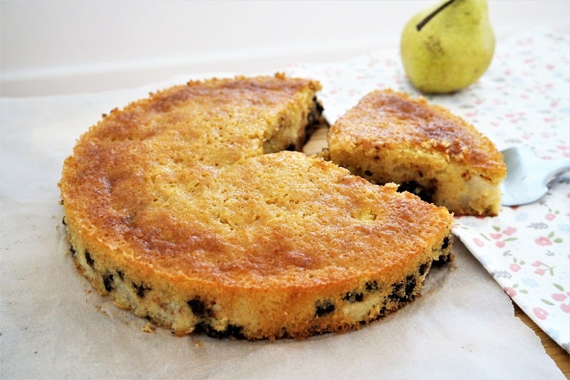 gâteau moelleux poire chocolat