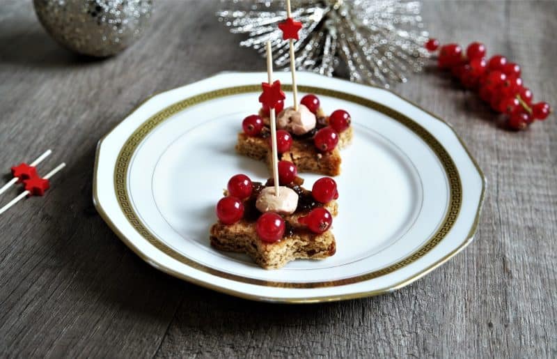 Canapés de foie gras recette apéritive pour Noël