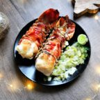 Queue de langouste rotie au four