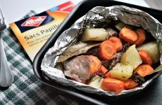 Filet mignon léger en papillote