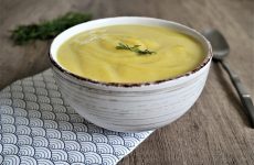 soupe de céleri rave sans pomme de terre