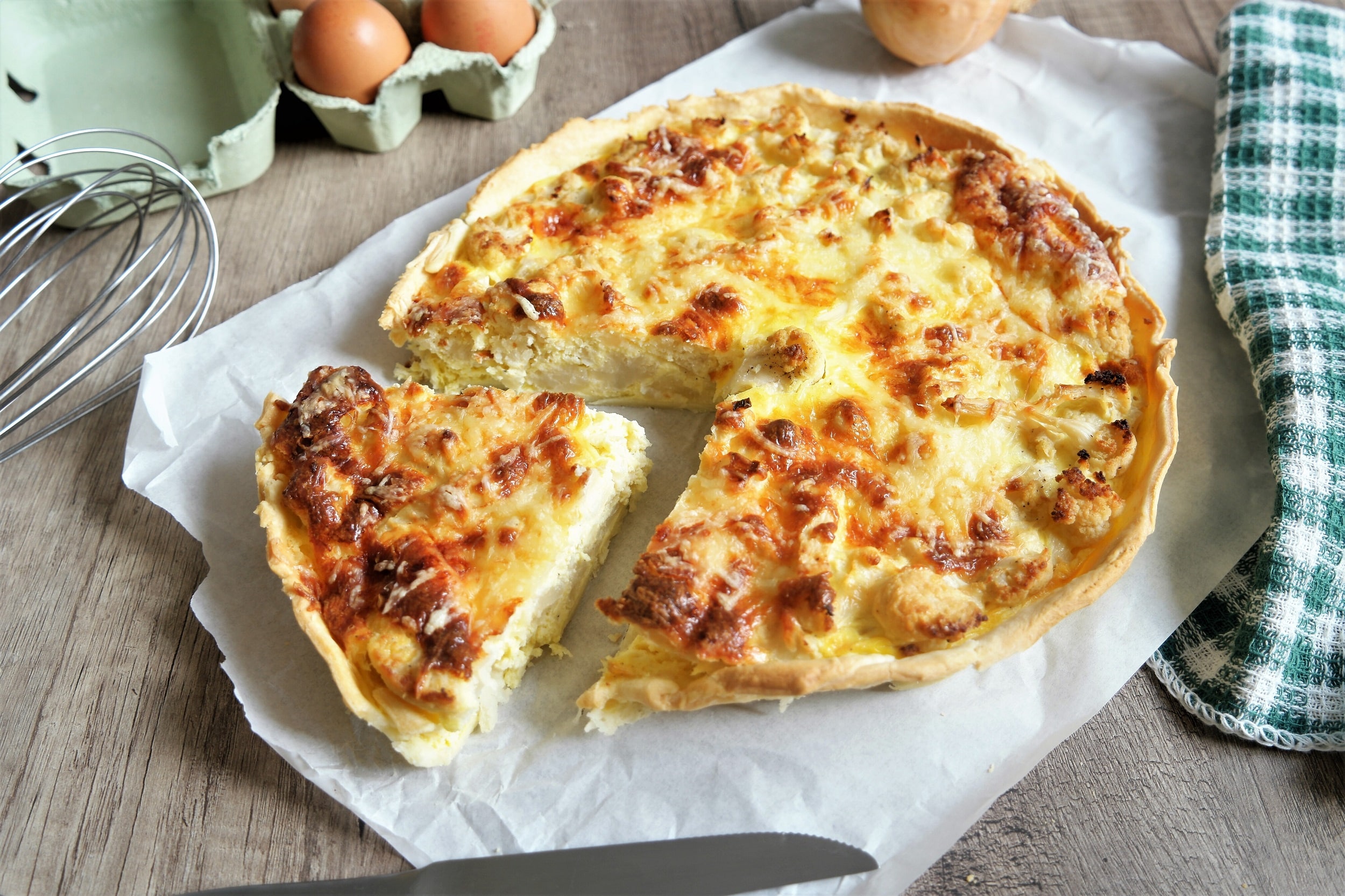 recette quiche au chou fleur