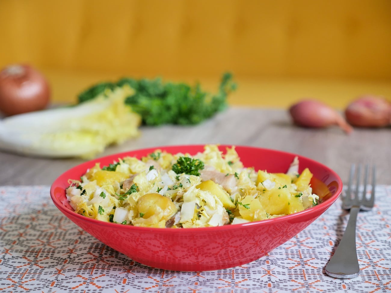 Salade Tiede Pommes De Terre Harengs Fumes Aux Fourneaux