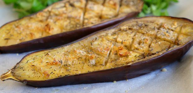 Aubergine toute simple grillée au four-image