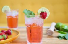 Cocktail facile Menthe Pastille Fraise