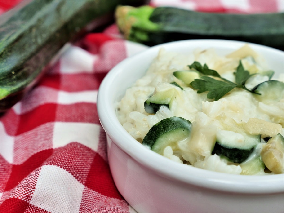 risotto de courgettes au parmesan