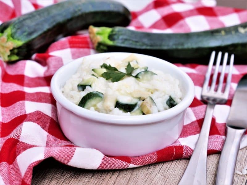 risotto de courgettes au parmesan