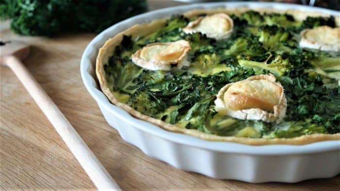 quiche brocoli épinards chevre