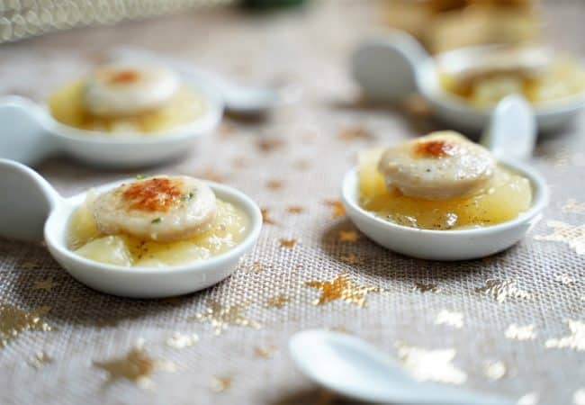 Boudin blanc apéritif aux pommes