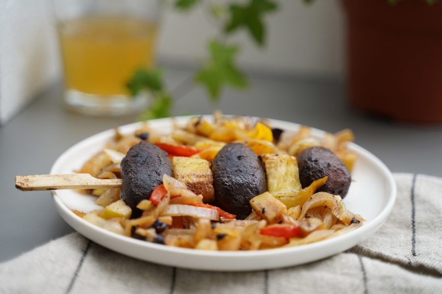 Brochettes de boudin antillais à la