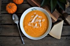 Soupe de potiron au parmesan
