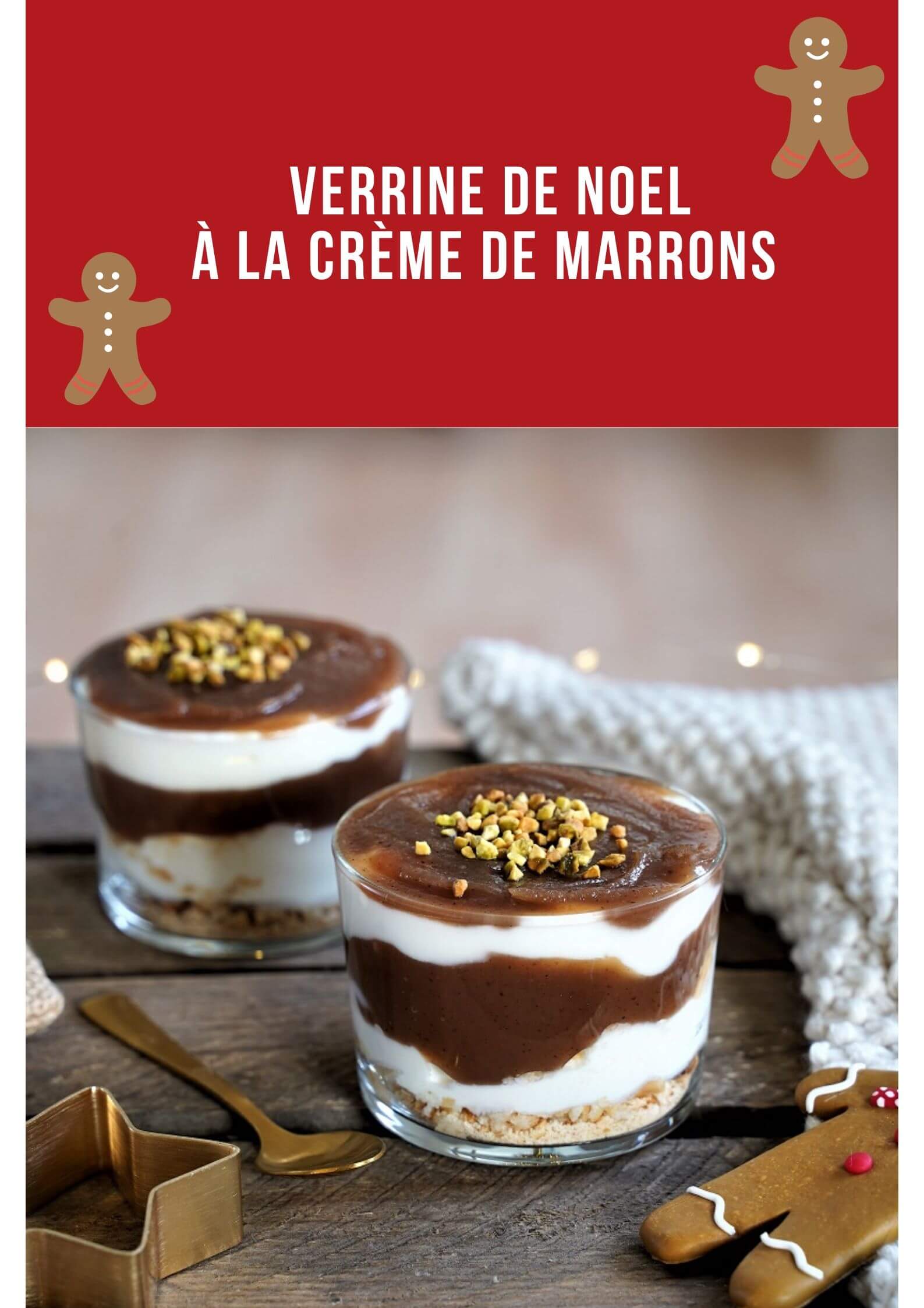 verrine de noel à la crème de marron