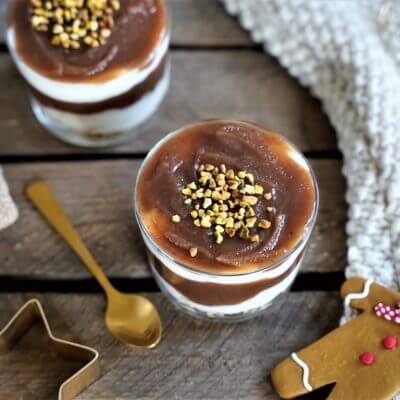 Verrine sucrée de Noël à la crème de marrons Verrine sucrée de Noël à la crème de marrons