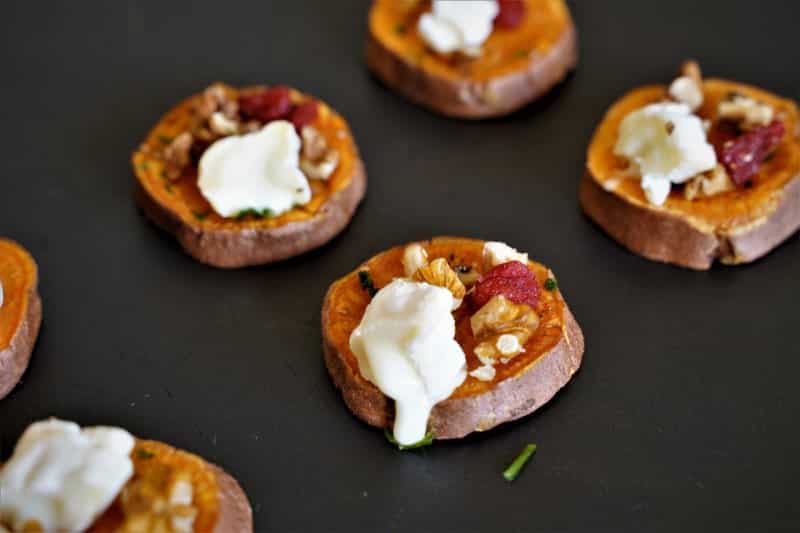 Bouchée de patate douce au four