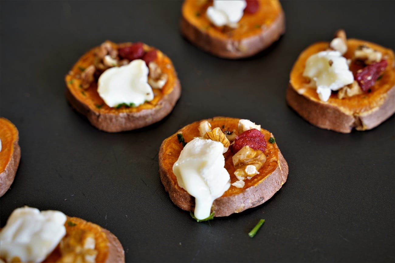 Bouchée de patate douce au four