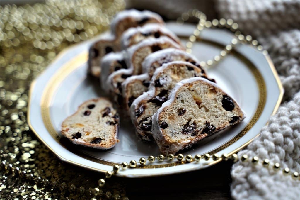 Stollen gâteau traditionnel de Noël