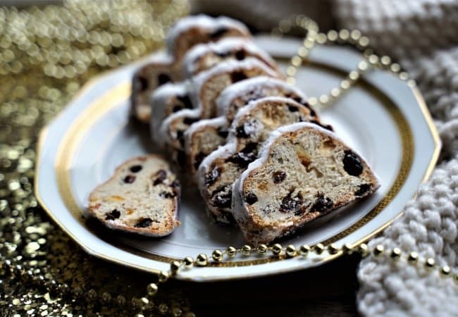 Stollen gâteau traditionnel de Noël