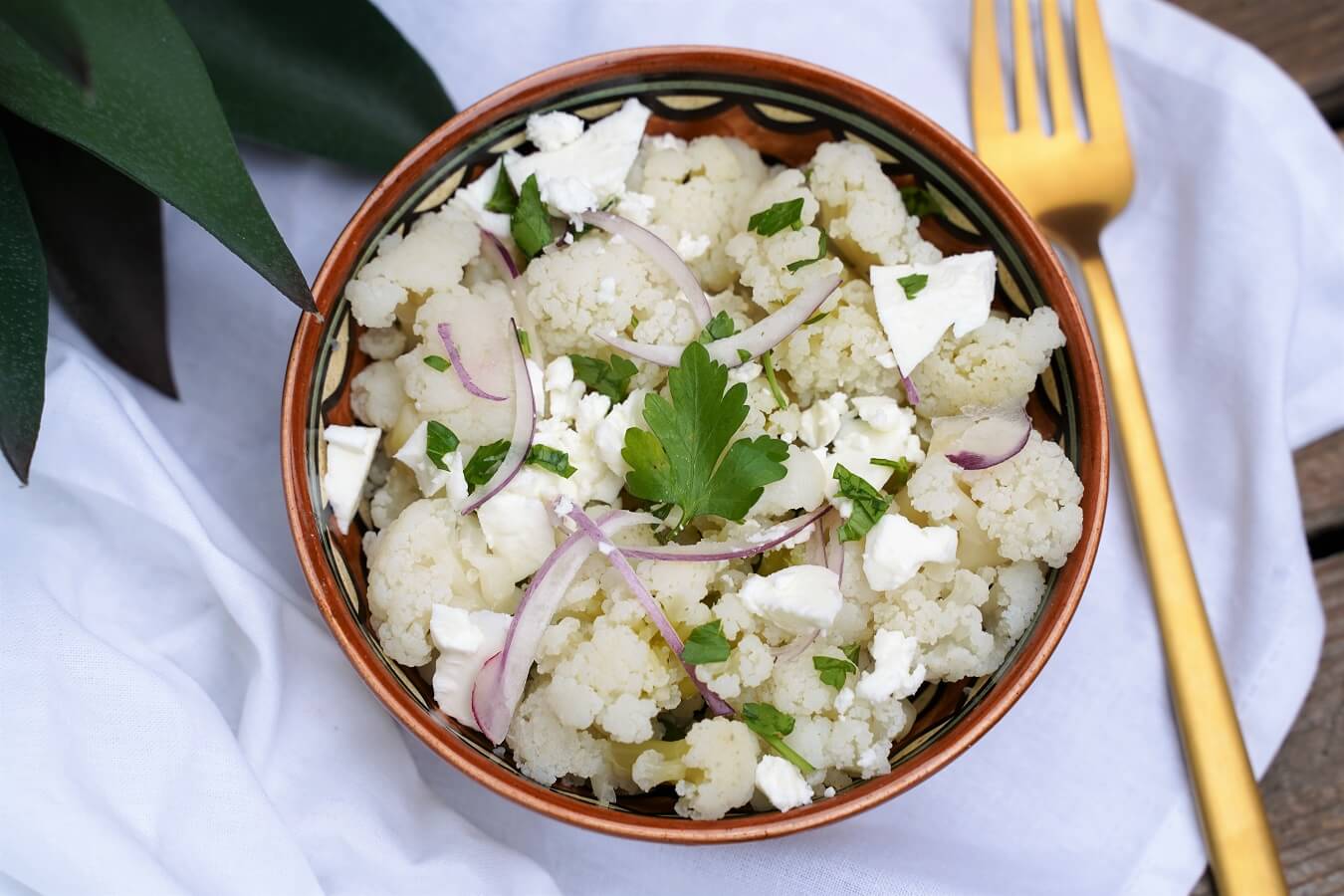Salade de chou-fleur à la feta | Aux Fourneaux