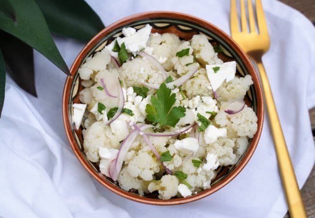 Salade de chou-fleur à la feta