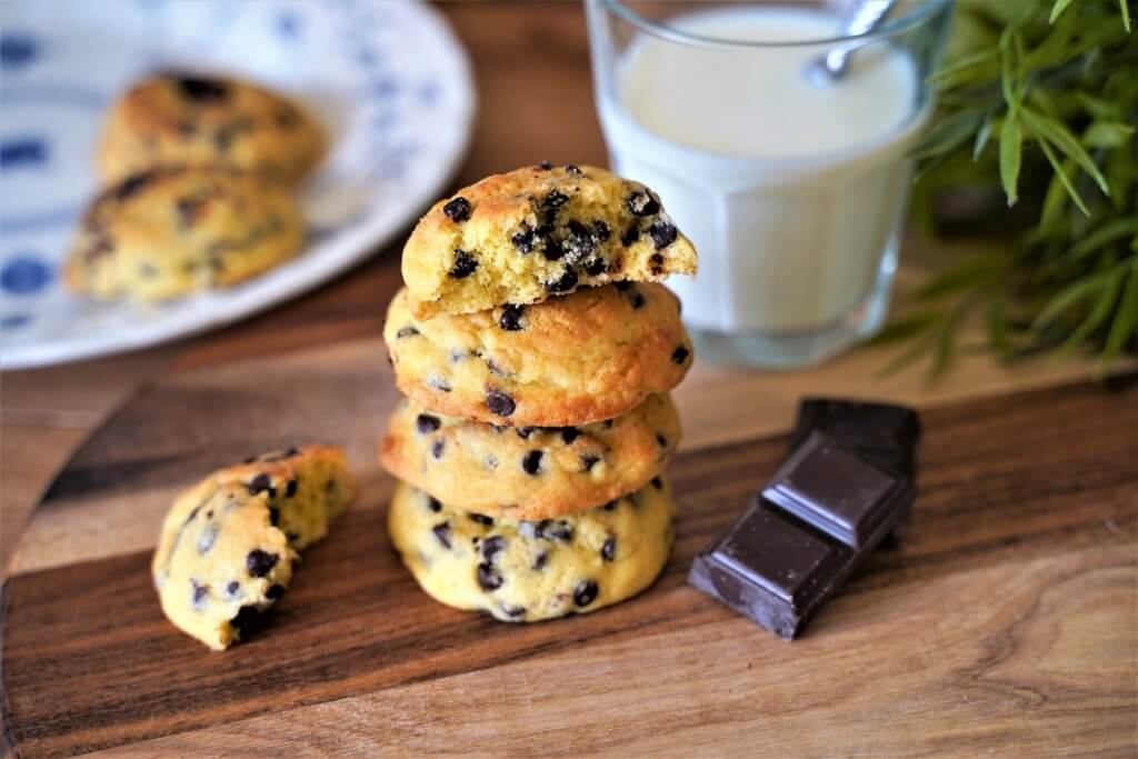 gros cookies moelleux aux pépites de chocolat