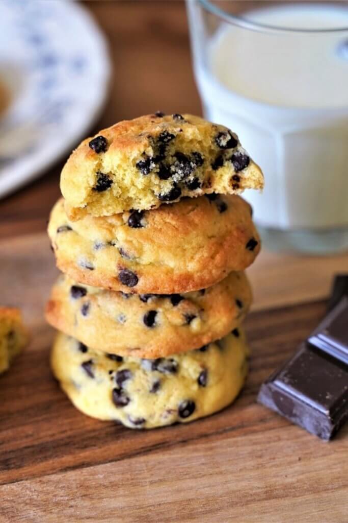 Gros cookies moelleux aux pépites de chocolat