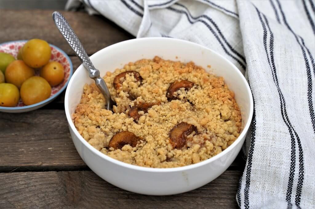 crumble aux  mirabelles