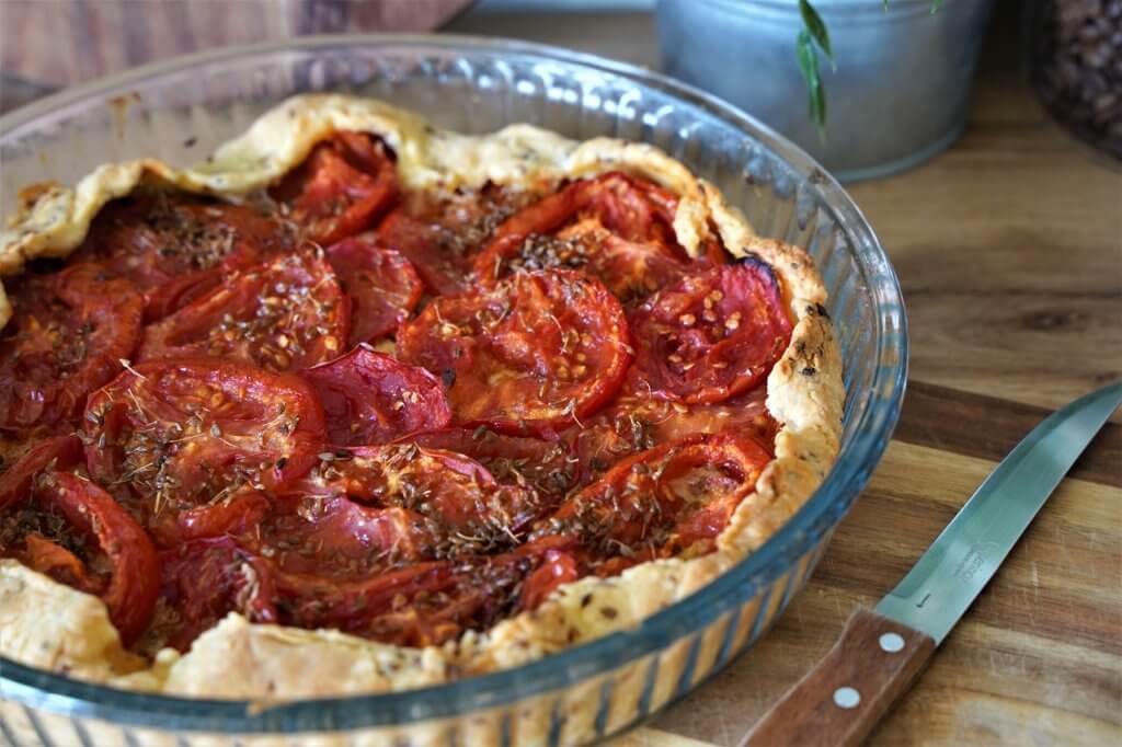 Recette Tarte à la tomate et moutarde