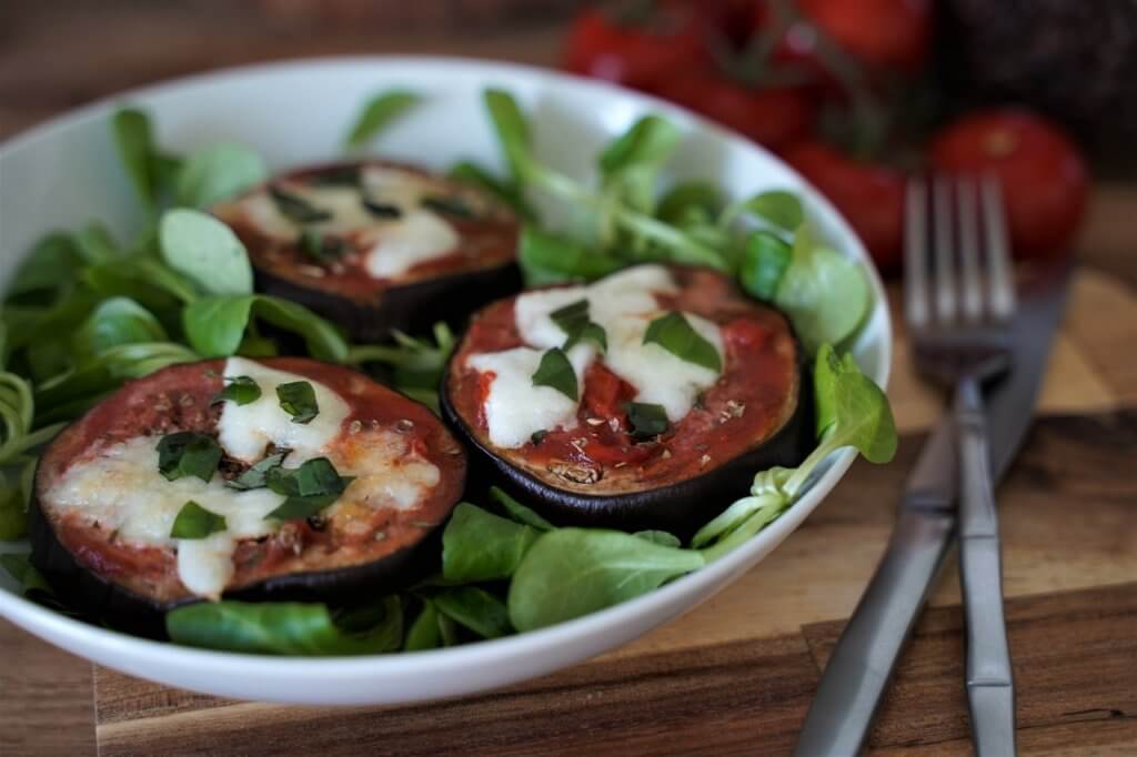 Rondelles d'aubergines façon pizza