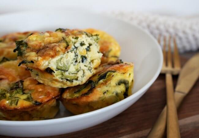 Flan de courgettes et épinards