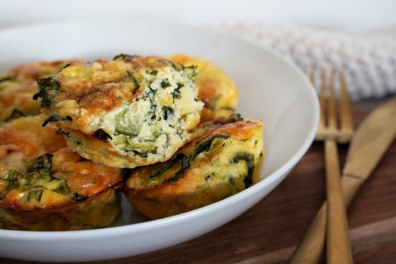 Flan de courgettes et épinards