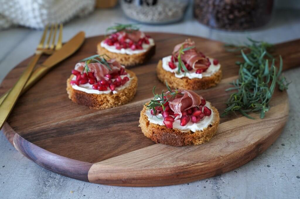 Toast de pain d’épice  grenade