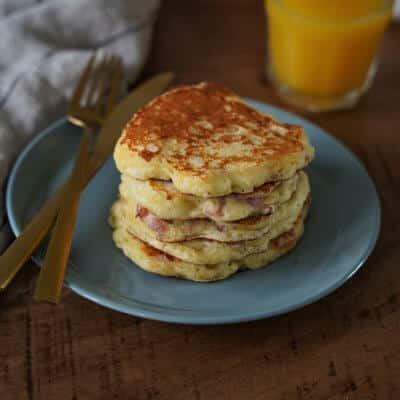 Pancakes lardons et fromage Pancakes lardons et fromage