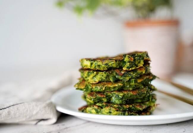 Galettes de chou kale au fromage