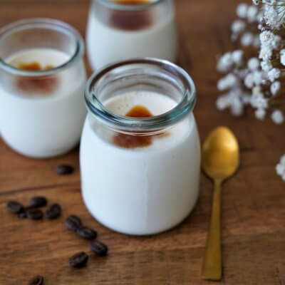 Panna cotta café vanille Panna cotta café vanille
