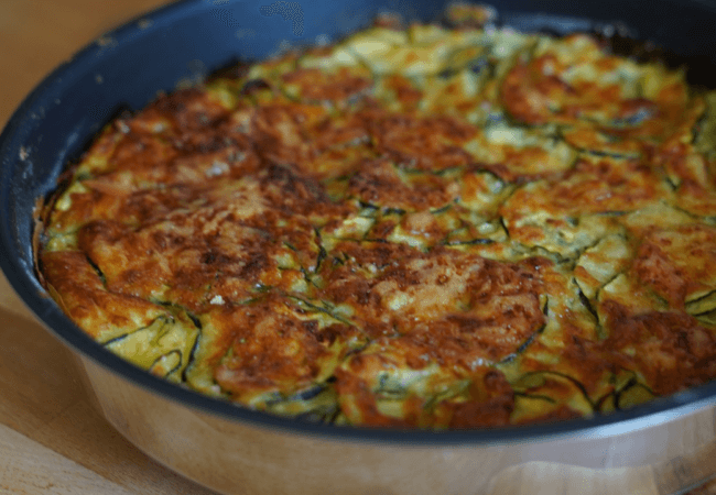 Gâteau invisible aux courgettes