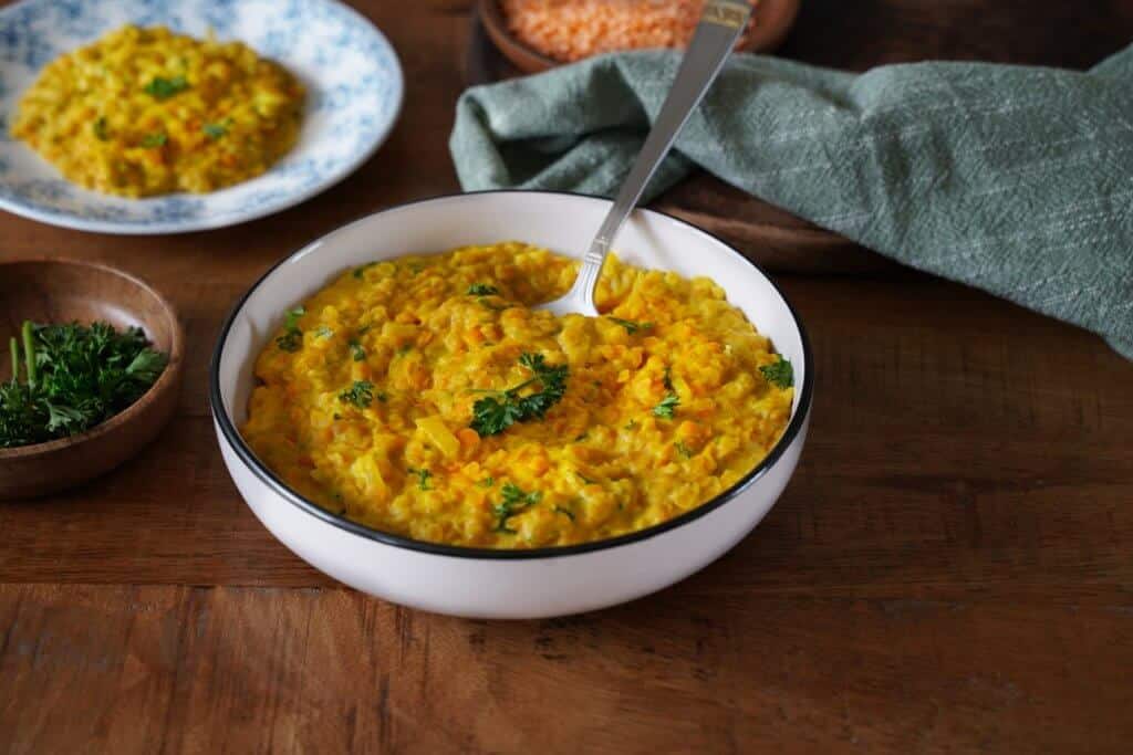 Dahl de lentilles corail 