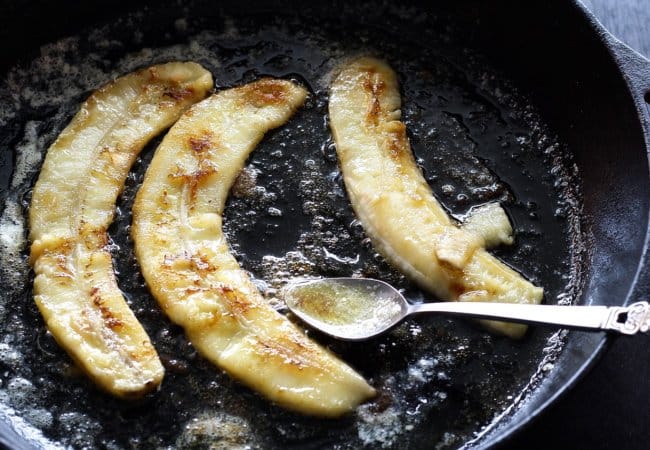 Banane non flambée sans alcool