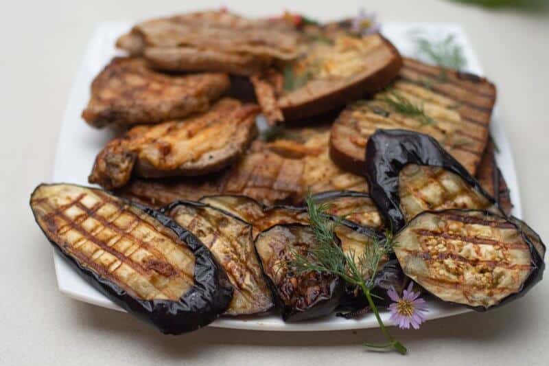 aubergines grillée peu caloriques peu grasse