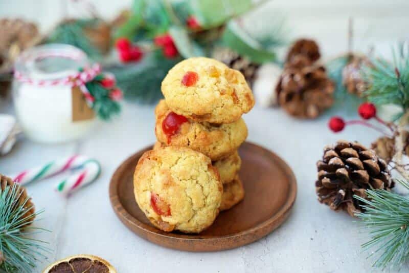 cookies de noël aux fruits confits