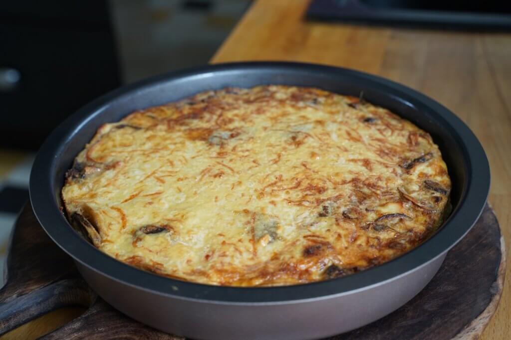 Quiche sans pâte au poulet