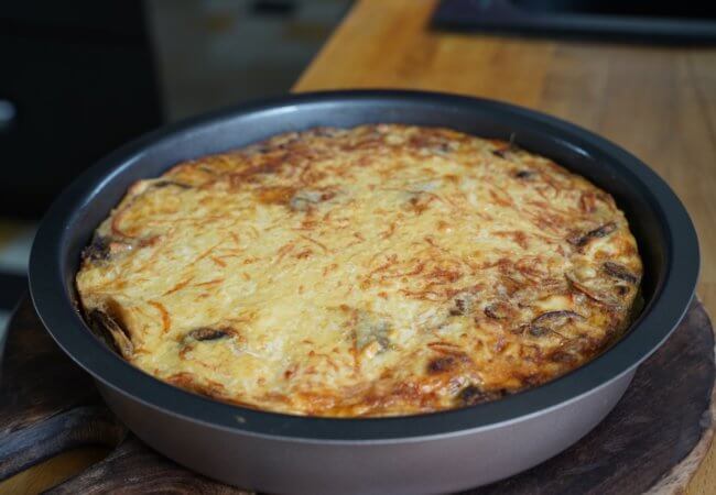 Quiche sans pâte au poulet