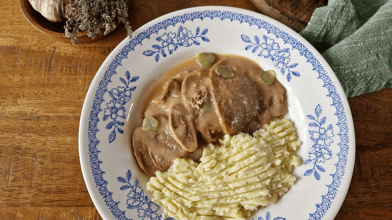 Langue de bœuf sauce piquante
